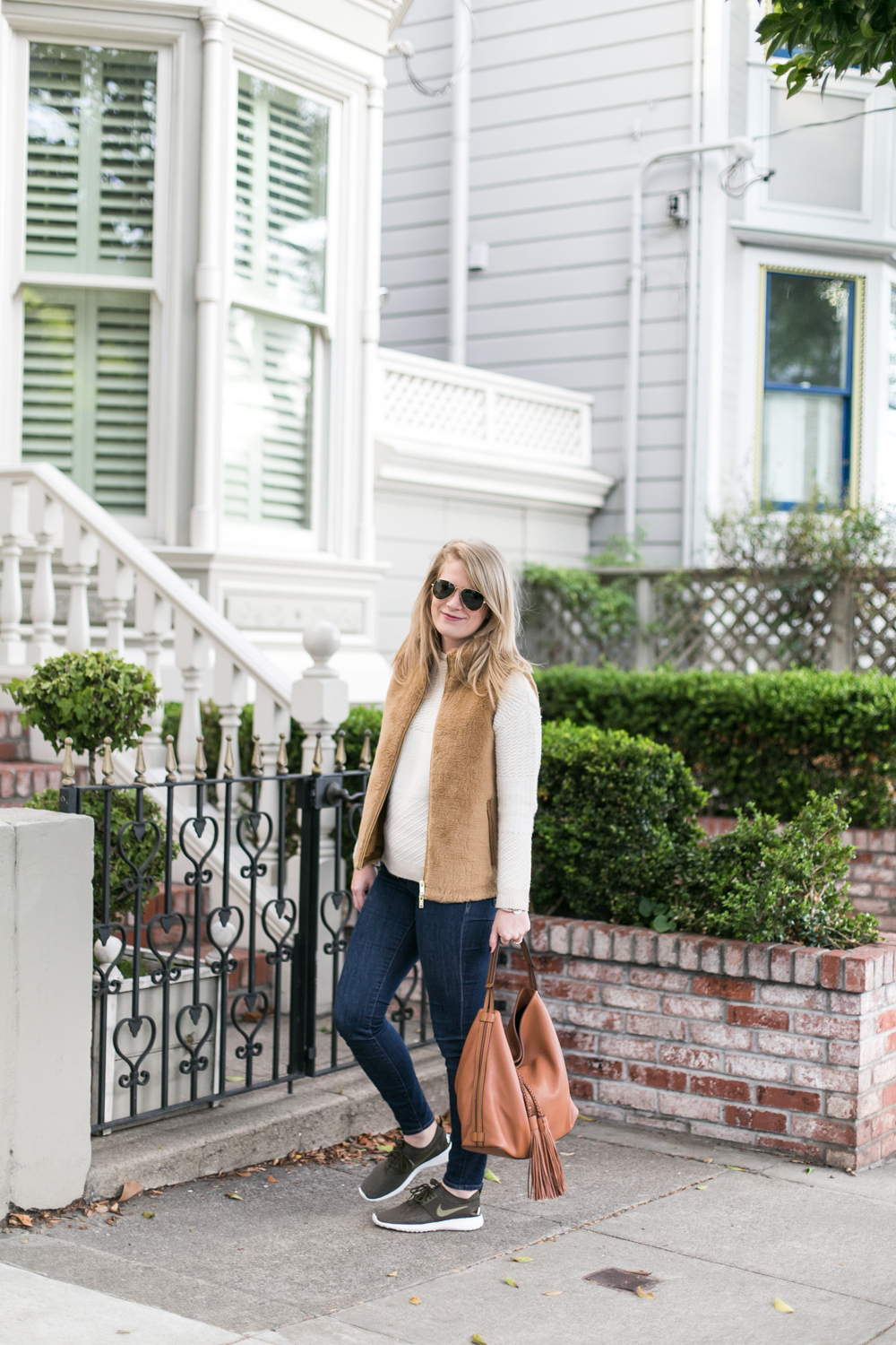 A Cozy Sweater & Vest Combo.