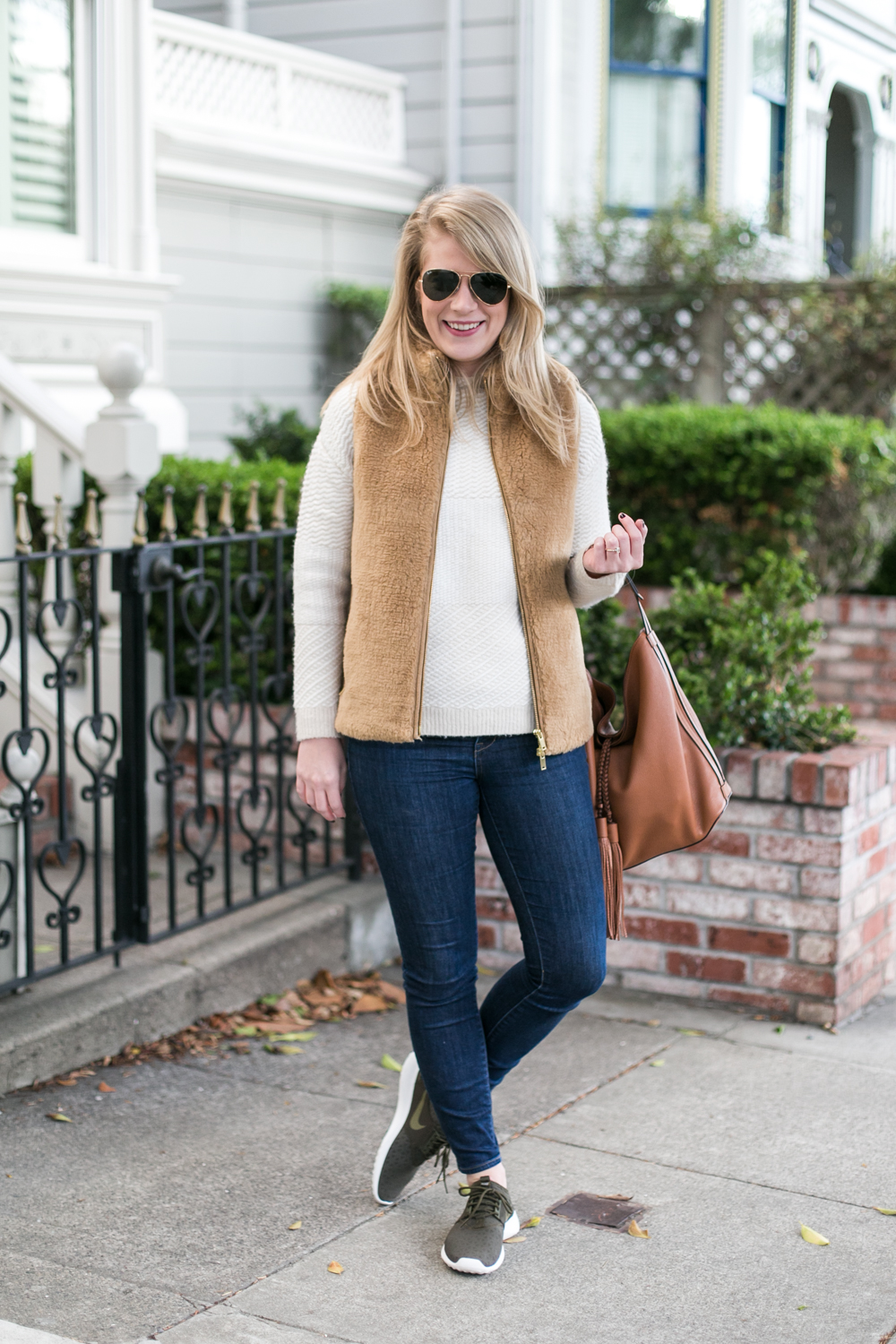 A Cozy Sweater & Vest Combo.