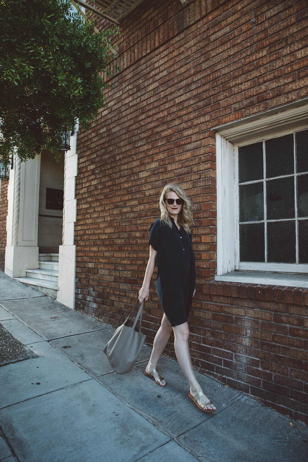 This Everlane silk shift dress is the ultimate easy everyday dress.